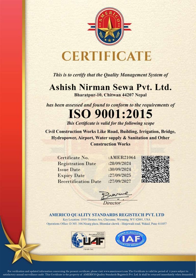 ANS ISO Certificate